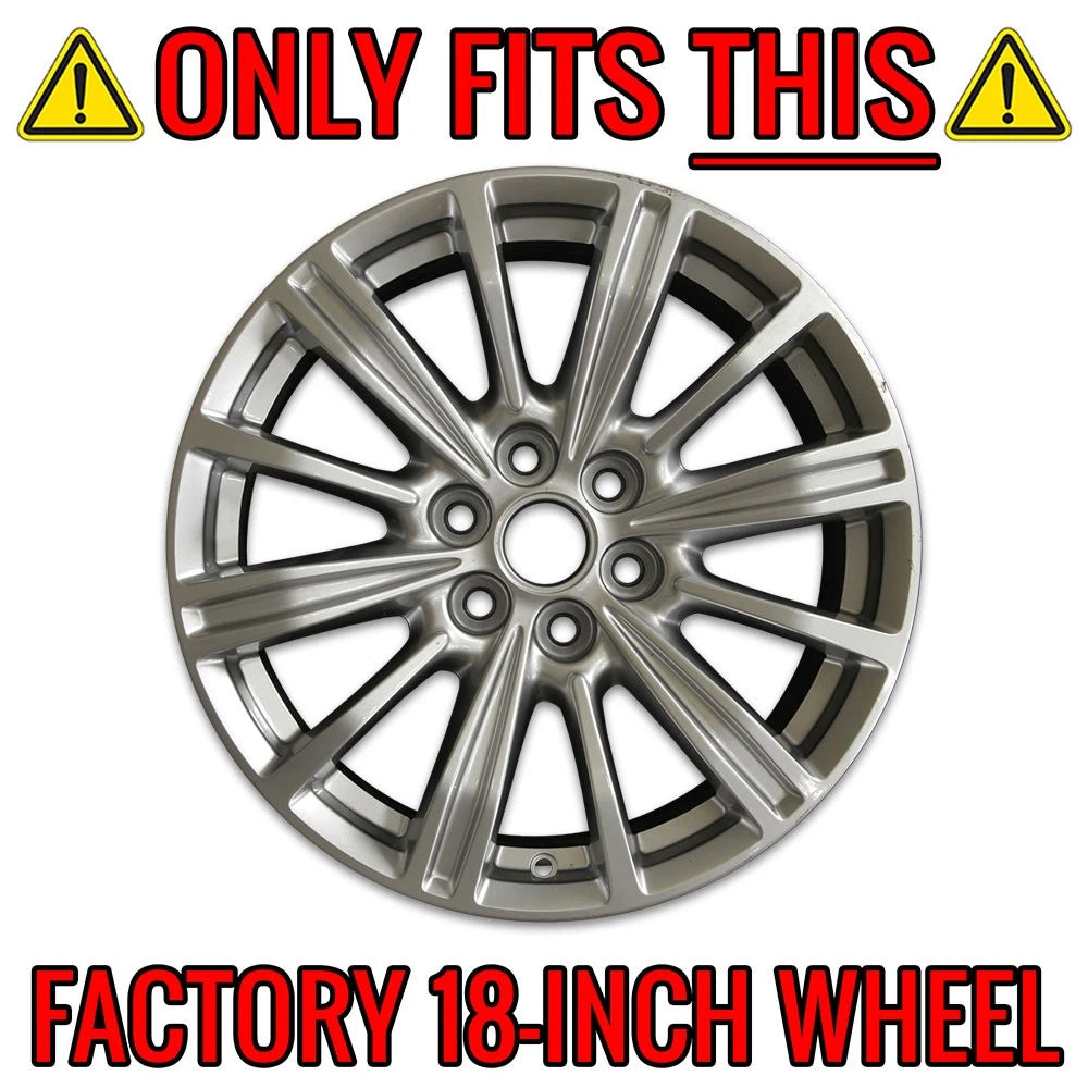 Wheel Skins Chrome 12 Spoke Set for Cadillac XT5 (2017–2020)