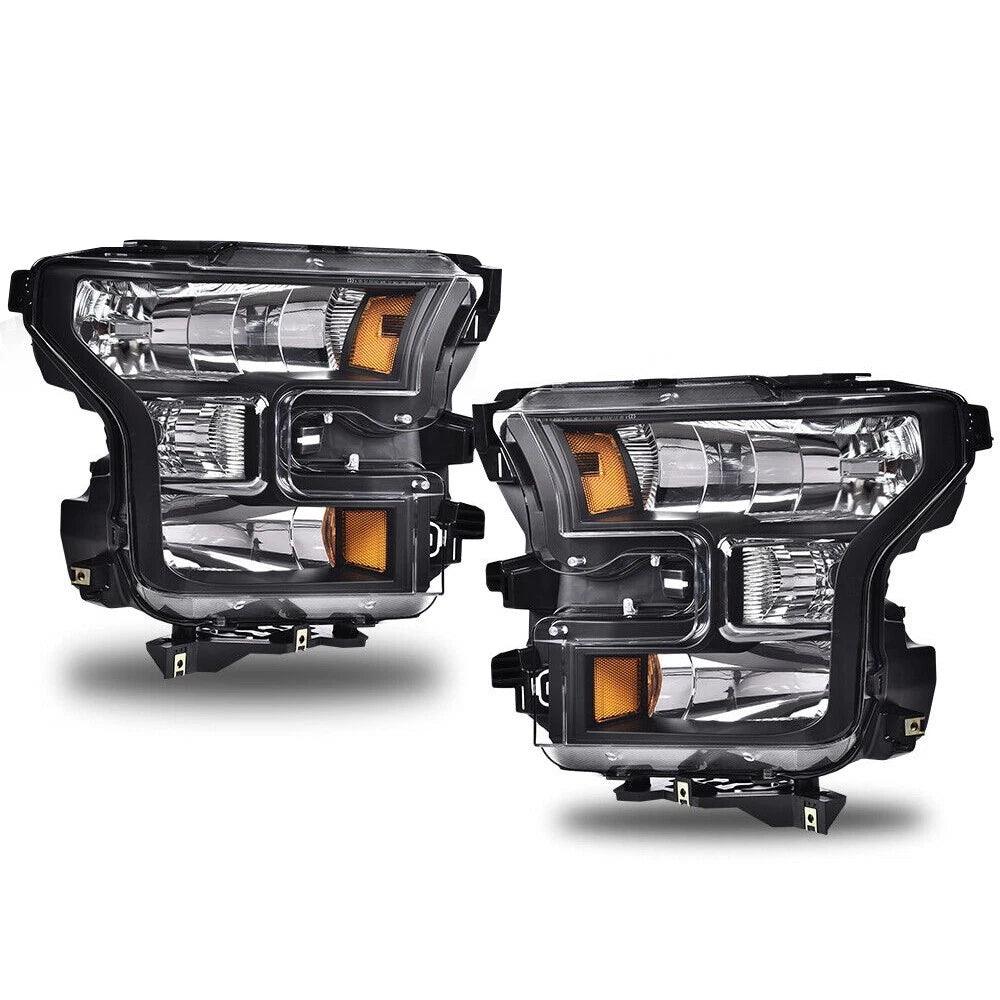 Set of 2 Headlights for Ford F150 (2015–2017)