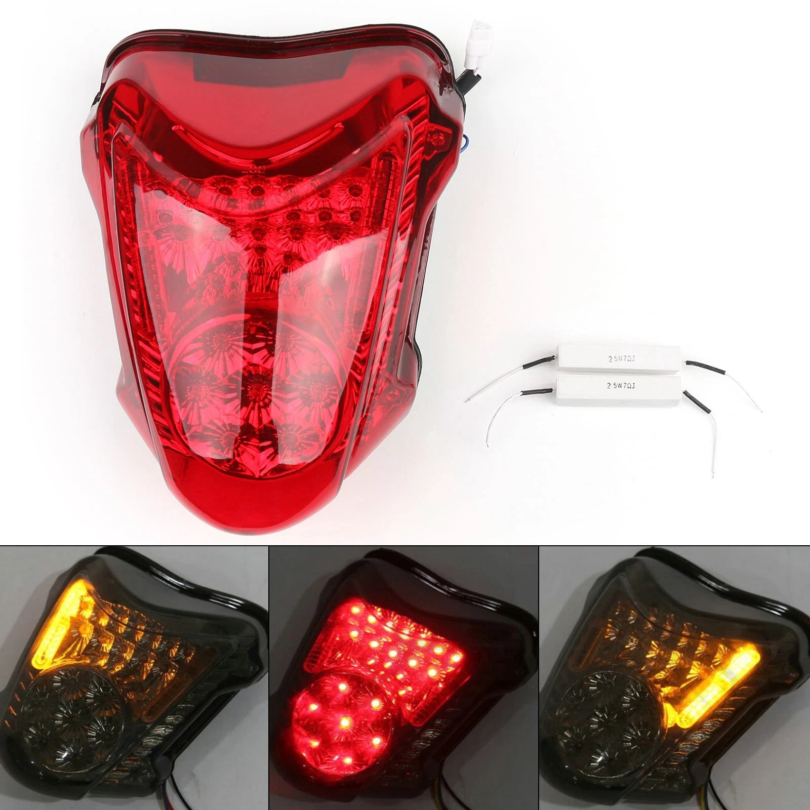 Integrated LED Tail Light Turn Signals for Suzuki GSXR 1300 Hayabusa (2008–2020)