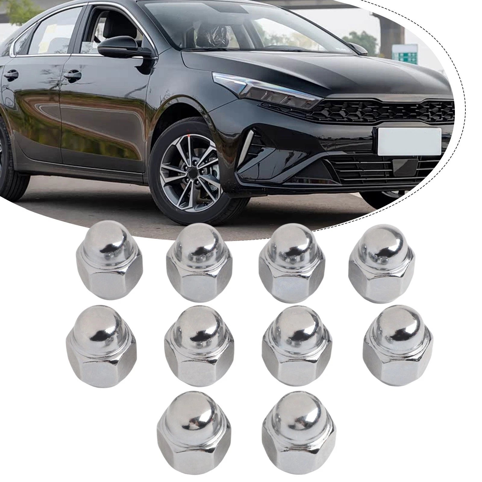 Tire Nuts for Elantra (M121.5, 21mm Diameter, 28mm Length)