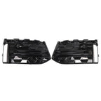 Front Lower Fog Light Frame Covers Glossy Black for Audi A6 C8 (2023-2025)