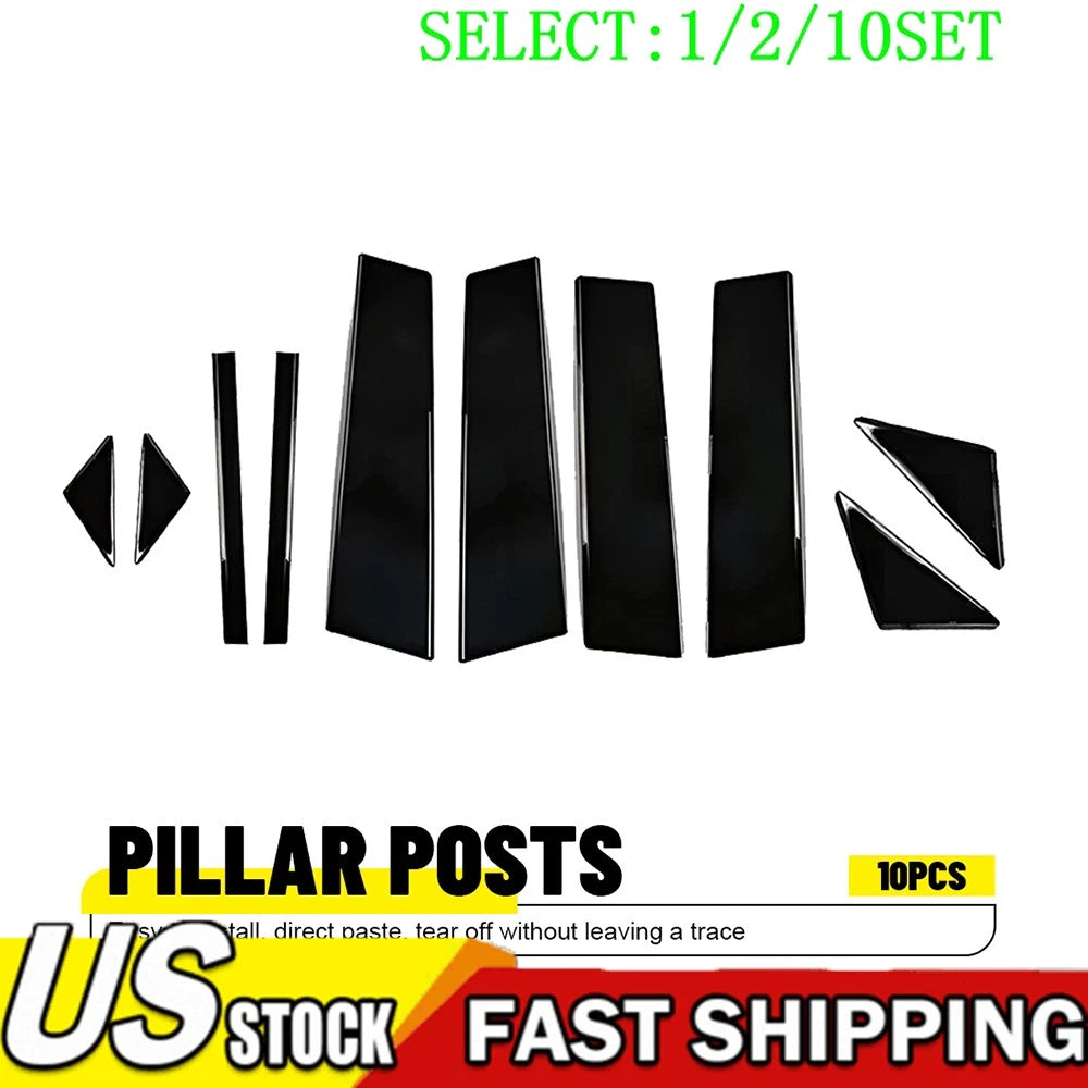 Set of 4 Window Pillar Post Molding Covers for Mazda 3 Axela (2014–2018)
