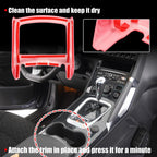 1 Pc Red Cup Holder Cover Trim Sticker for Dodge Charger, Chrysler  767153534553