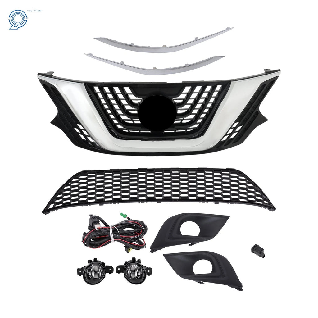 Set of 8 Trim Molding and Fog Lights for Nissan Murano (2015–2018)