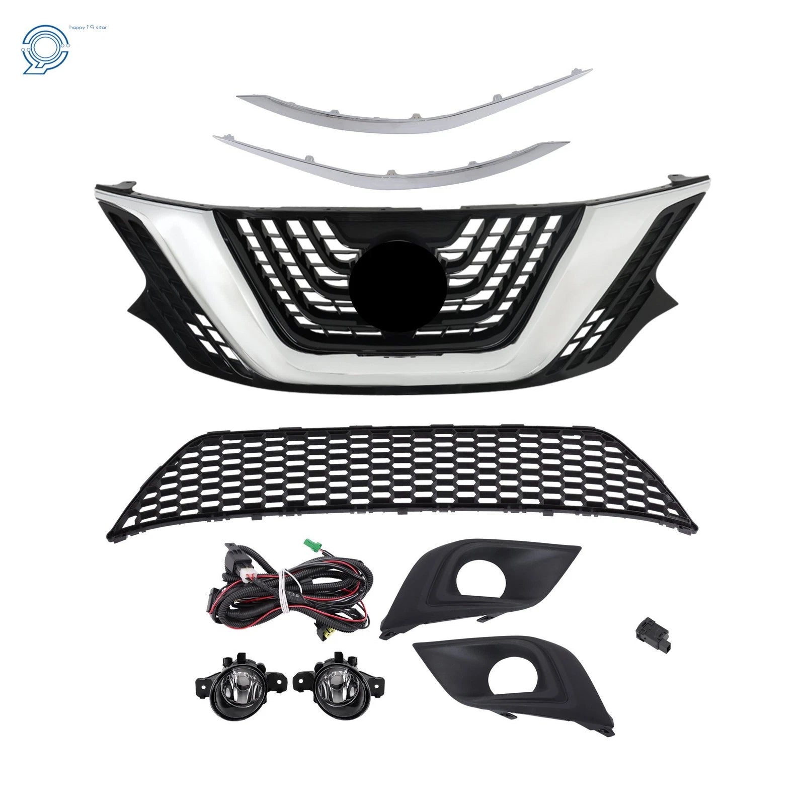 Set of 8 Trim Molding and Fog Lights for Nissan Murano (2015–2018)