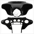 ABS Batwing Inner Outer Fairing for Harley Electra Glide (1996–2013) Black