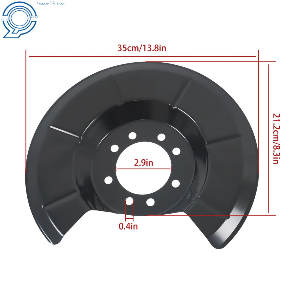 2X Rear Brake Dust Shields for Mazda 3 (2004-2015)