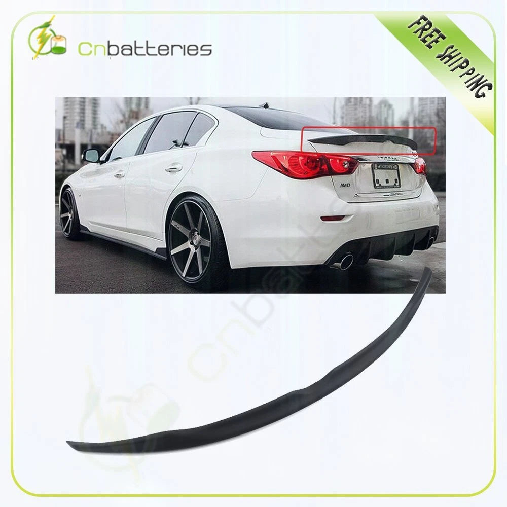 Trunk Spoiler Wing for INFINITI Q50 (2014–2021) - Primer Black