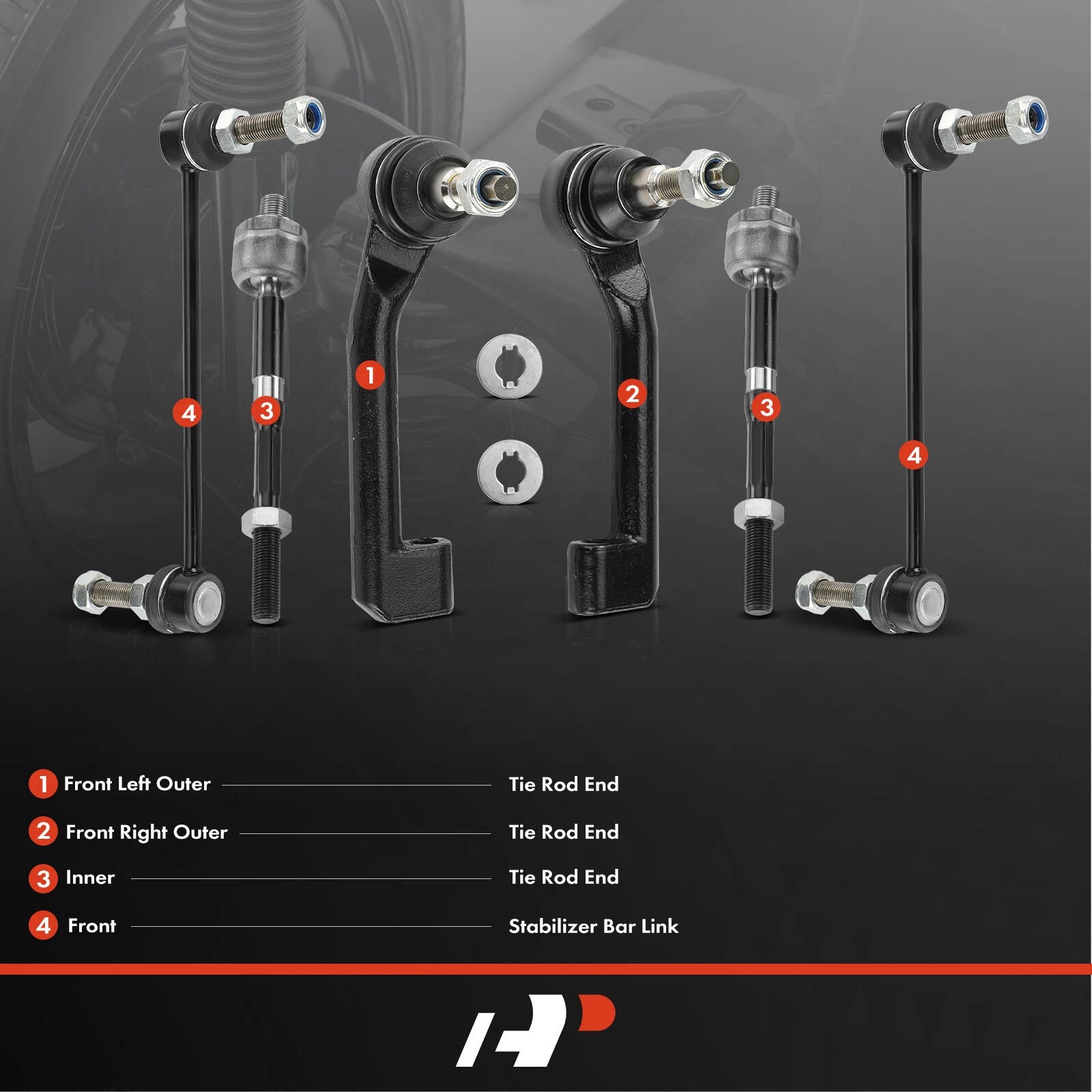6X Front Sway Bar Link for Ford Police Interceptor Utility (2013-2019)