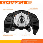 Front Left Loaded Wheel Bearing Hub Knuckle Assembly for Toyota Corolla (2003–2008)
