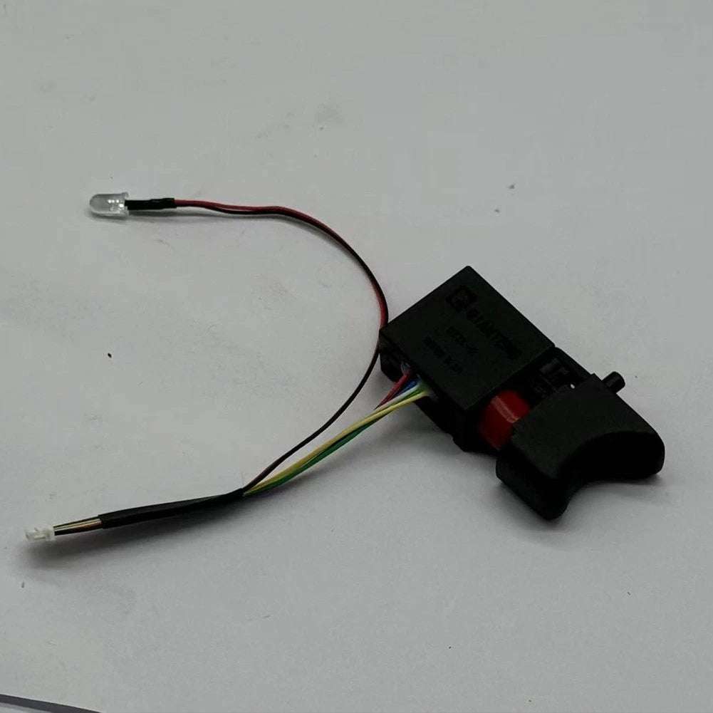 Brushless Cordless Drill 8-Wire Electric Switch with LED