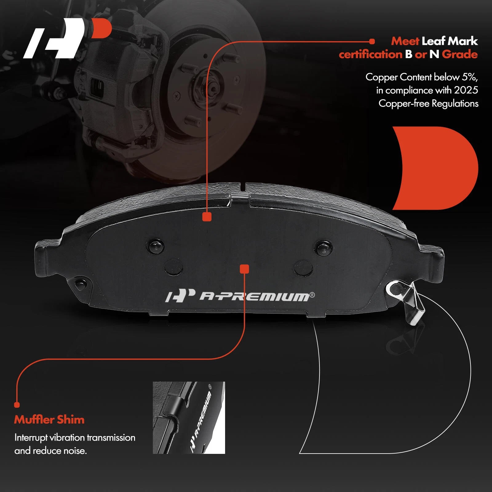 Front Disc Brake Rotor & Pad Set for Jeep Commander (2006-2010)