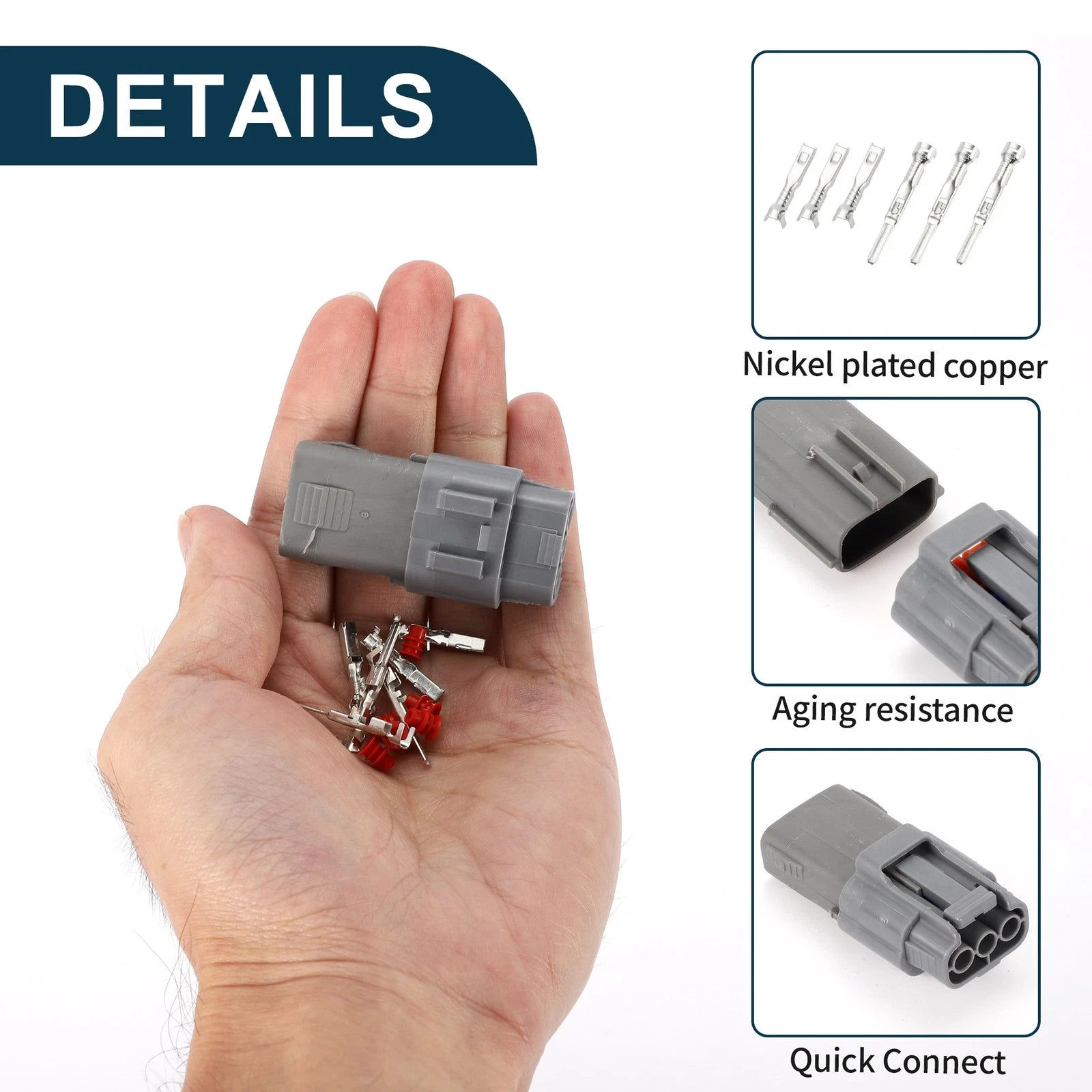 3Pin Ignition Coil Connector Plug for Nissan 