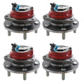 BCA Front Rear Wheel Bearing and Hub Assemblies Kit for Buick Chevrolet Pontiac