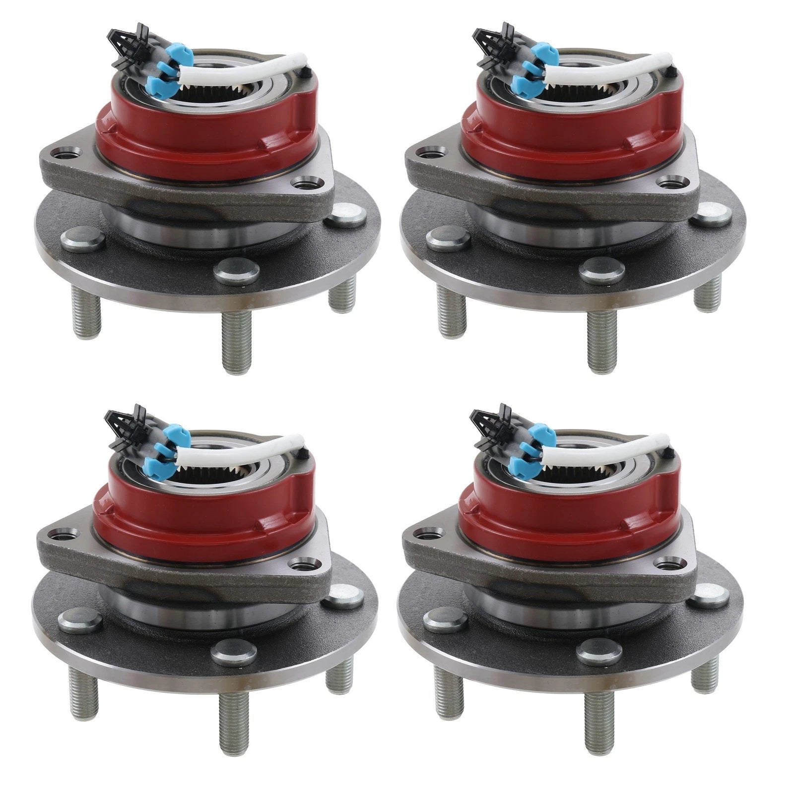 BCA Front Rear Wheel Bearing and Hub Assemblies Kit for Buick Chevrolet Pontiac