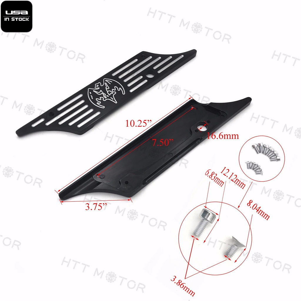 CNC Billet Aluminum Saddlebag Latch Cover for Harley Touring (1993–2013)