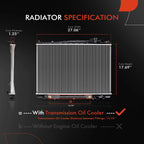 Radiator with Trans Oil Cooler for Nissan Frontier Xterra (2001–2004)