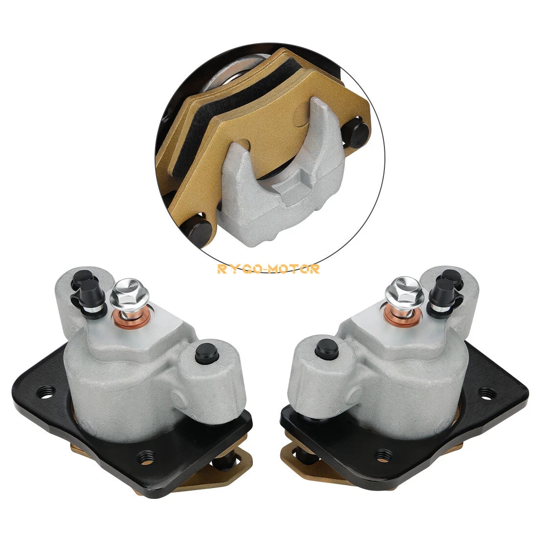 Front Brake Calipers & Pads for Arctic Cat Wildcat Trail 700, Wildcat 1000 (2014–2020)