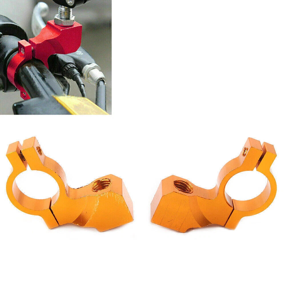10mm 7/8" Thread Motorcycle Handlebar Rearview Mirror Mount Bracket Adapter