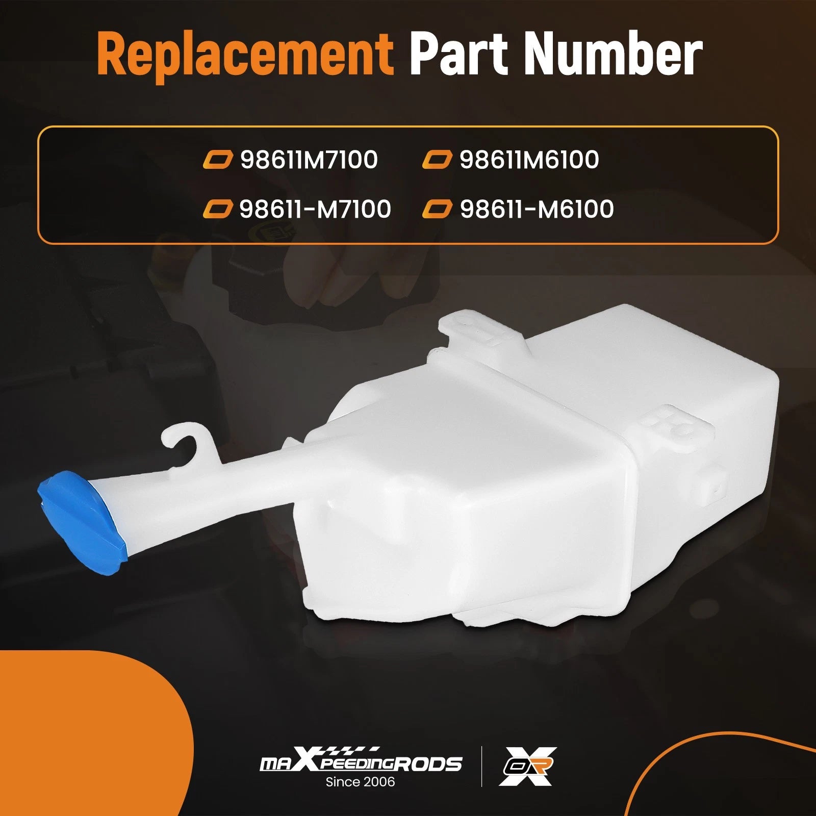 Windshield Washer Fluid Container for Kia Forte (2019–2023) 98611M7100 98611M6100