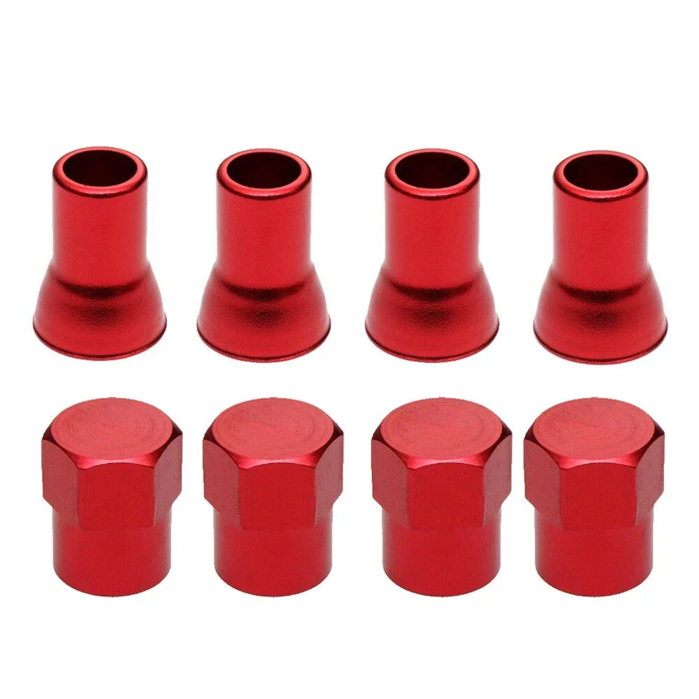 Stem Sleeves + Hex Cap Air-Valve CAP & Sleeve Cover Wheel Stem