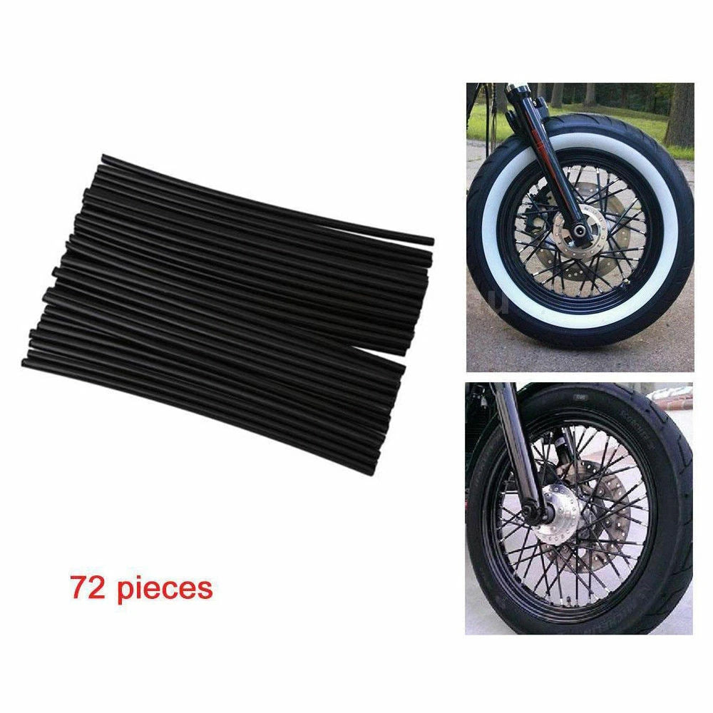 72pcs Spoke Skins Covers for Dirt Bike MTB Wheel Rim Guard Protector
