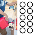 10 Pieces Rubber Gaskets for Gas Can Spout Leakproof O-Ring Seals for Tanks