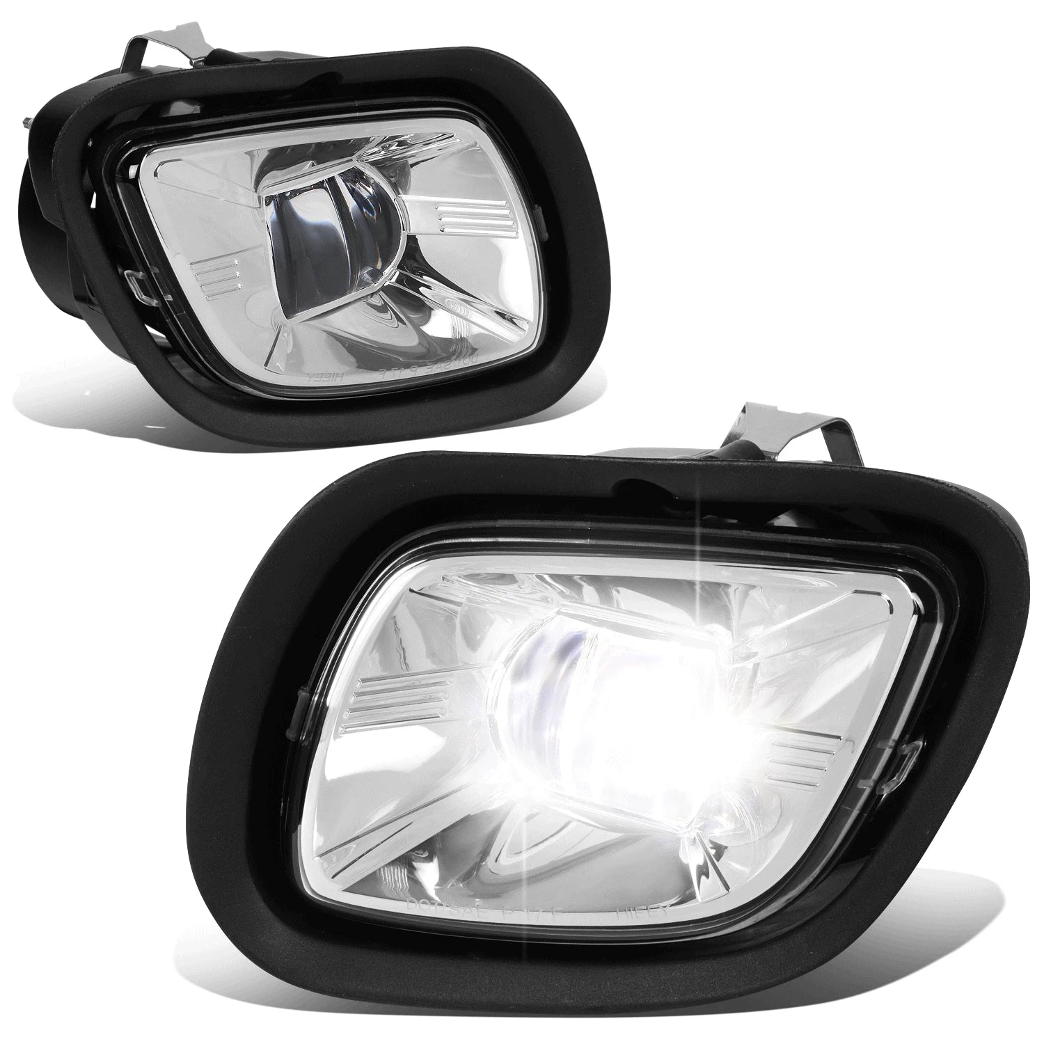 Chrome Housing Full LED Projector Fog Light Lamp for Freightliner Cascadia (2008–2017)