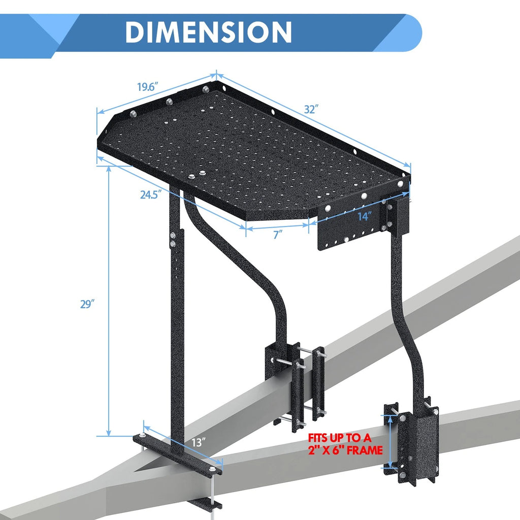 Trailer Tray for Outdoor Generator Storage (300 lbs)