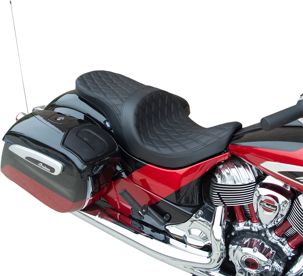Low Profile Touring Seat for Harley-Davidson (2000–2023) - Black Vinyl