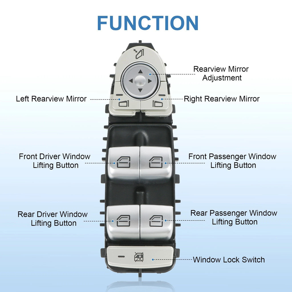 Driver Side Master Power Window Switch for Mercedes Benz GLC300 (2015-2021)