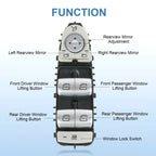 Driver Side Master Power Window Switch for Mercedes Benz GLC300 (2015-2021)