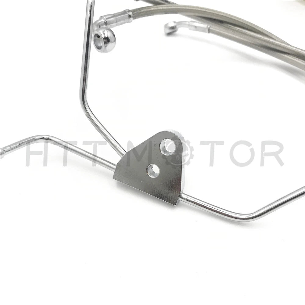 Stainless Brake Line Kit for Harley Touring (2008–2013) +8" Chrome