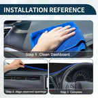 Dashboard Cover Mat for Honda City Grace 2008-2013 Sun Protector Pad Black Blue