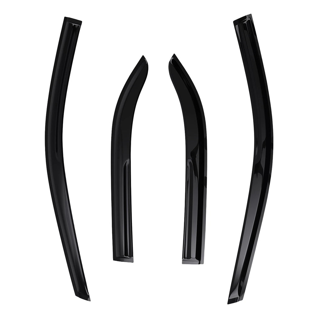 4PC Wind Deflectors Rain Shield for Toyota Camry 2012-2017 Black Set