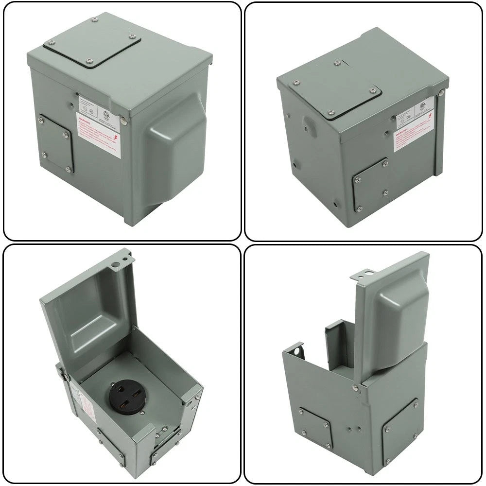 30 Amp Welding Power Outlet Box for NEMA 6-30R (250 Volt)