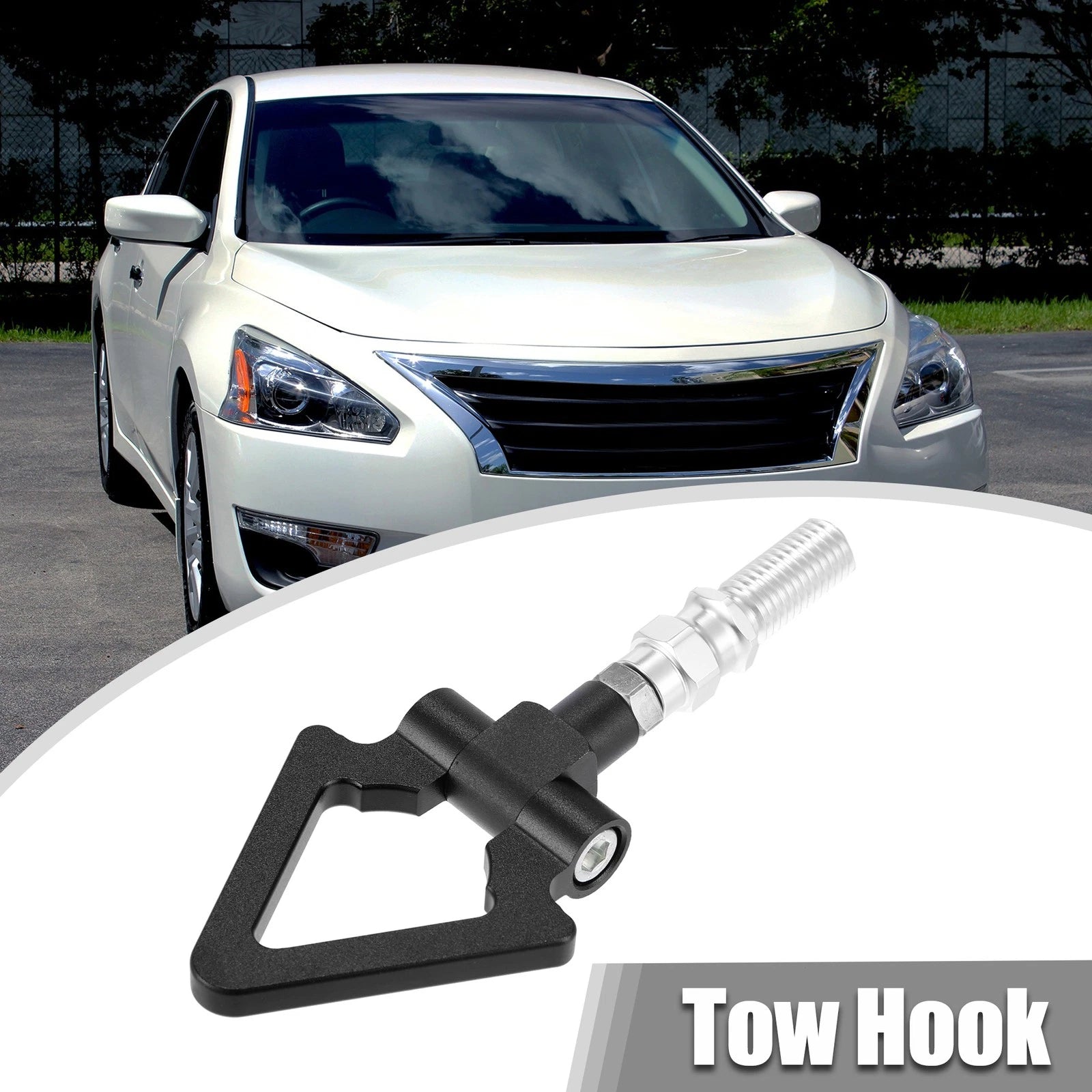 Tow Hook for Honda Fit (2007–2020) - Black Triangle Shape