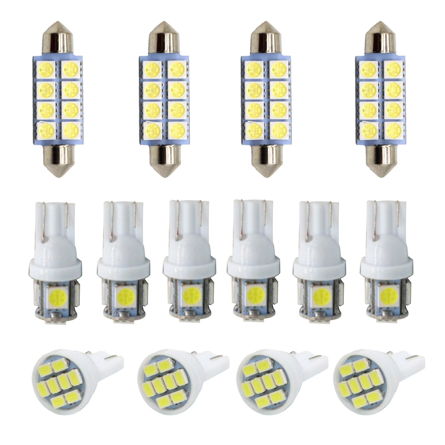 14x White Interior LED Light Package Kit for Ford F150 (1998–2016)