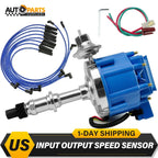 HEI Distributor + 8.5mm Spark Plug Wires for Pontiac 326 350 389 400 455