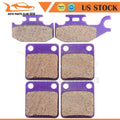Front & Rear Carbon Fiber Brake Pads for Yamaha Wolverine 450 (2000–2007)