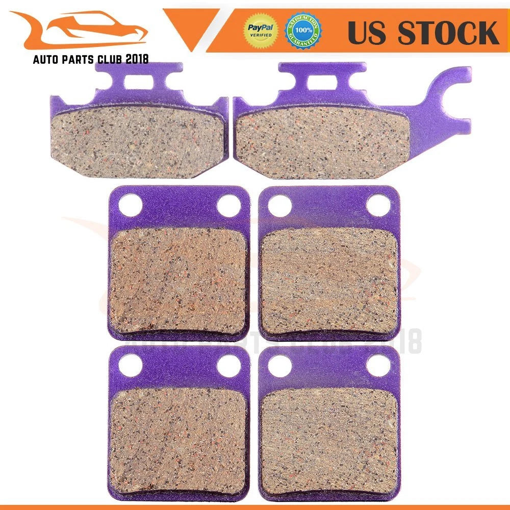 Front & Rear Carbon Fiber Brake Pads for Yamaha Wolverine 450 (2000–2007)
