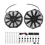2X 12" Electric Radiator Cooling Fan 12V 80W for Universal Fit