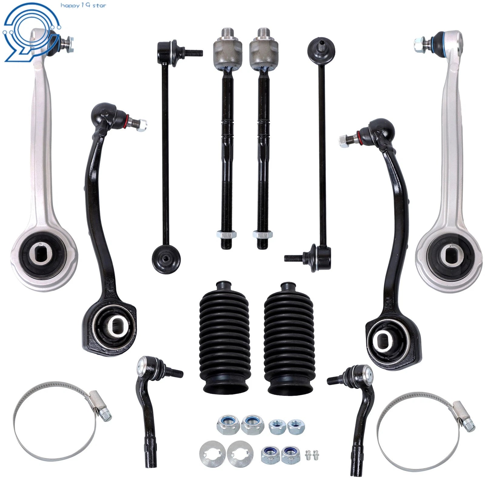 12PCS Suspension Control Arm Kit for Mercedes-Benz C280 C350 (2006-2007)