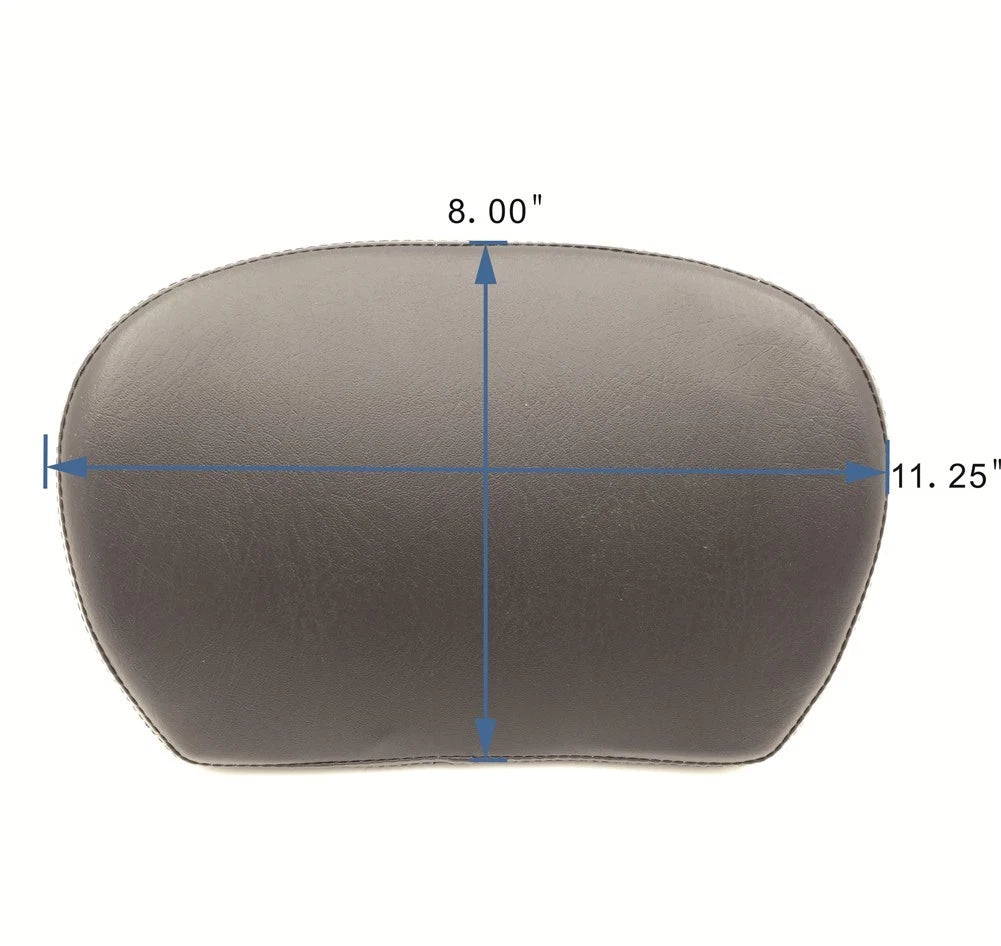 Chrome Cushion Backrest w/ Plate for Harley Touring Street Glide (1997–2017)