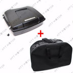 Unpainted Black Tour Pak Trunk w/ Lock & Liner for Harley Touring (1997–2008)