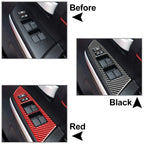 Red Interior Door Window Lift Switch Cover Trim for Toyota Tundra (2014-2021)