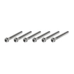 6X M8x50mm Titanium Torx Head Flange Screws for Motorcycle Bike