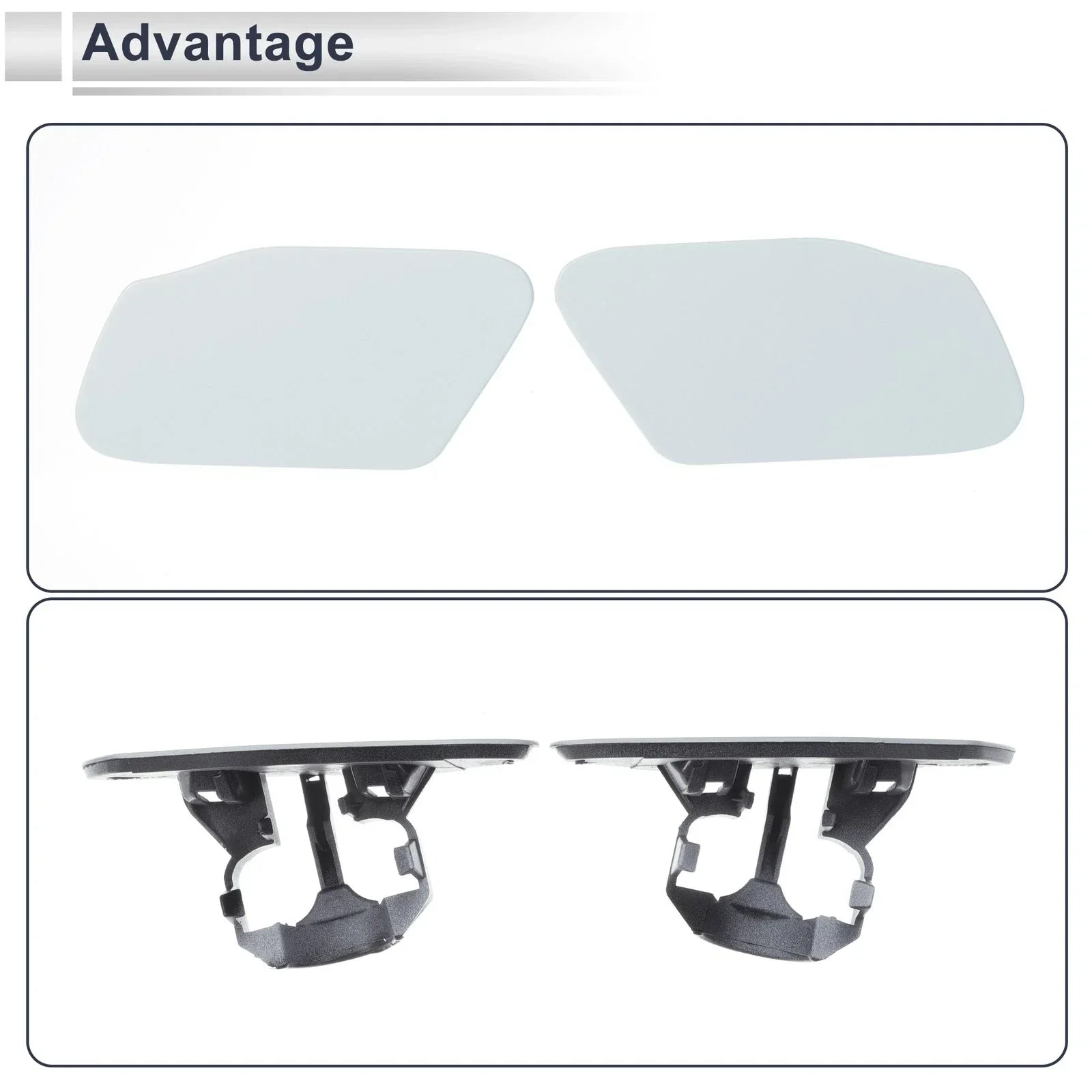 Washer Nozzle Cover Caps for BMW X3 Unpainted