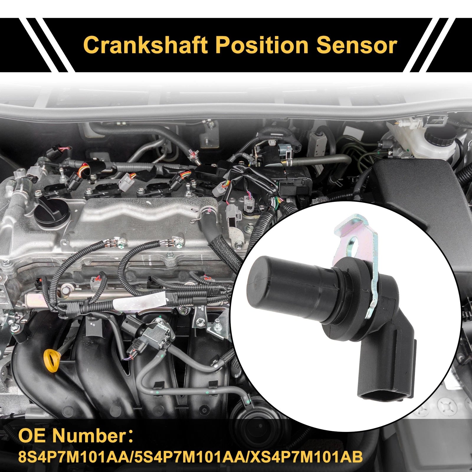 Crankshaft Position Sensor No.8S4P7M101AA for Ford Focus (1998–2011)