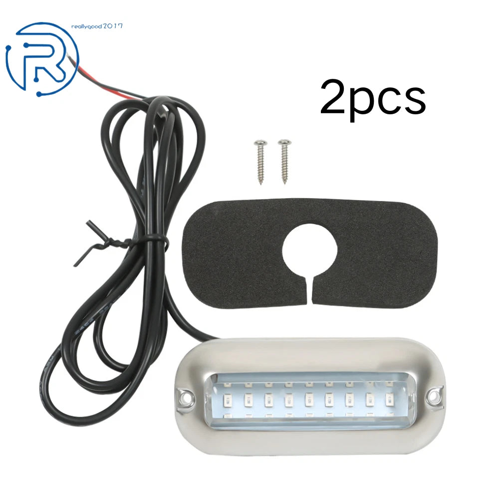 2X Blue 27LED Underwater Transom Lights for Marine Boat (316 KUS543693)
